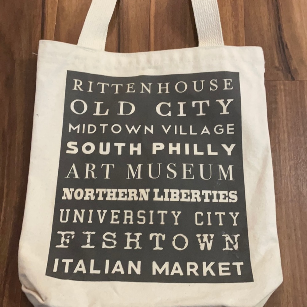 Philadelphia neighborhoods tote bag